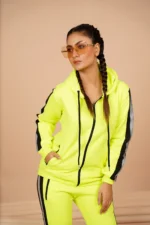 Acid-Green Hoodie Co-ord